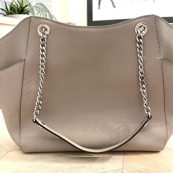 NEW Michael Kors Grey Handbag - Purse - Shoulder Bag - Picture 2 of 4